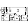 アルファスクエア円山北2条 3LDKの間取り