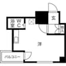 セザール第二円山 1Rの間取り