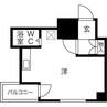 セザール第二円山 1Rの間取り