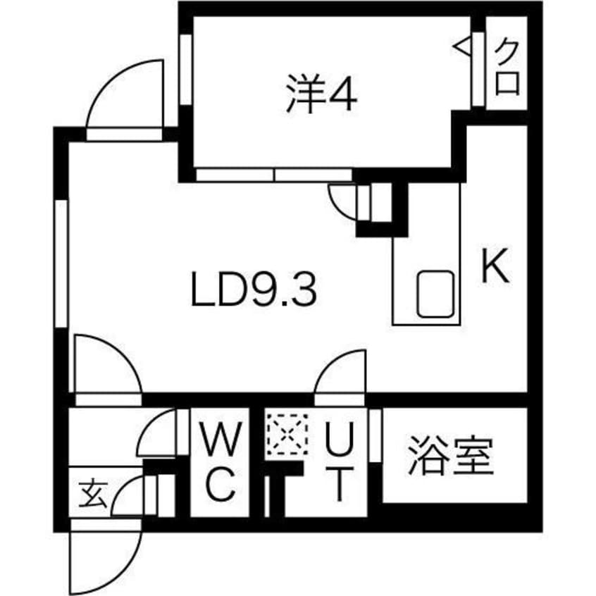 間取図 アルファスクエア西28
