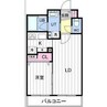 Aster宮の森 1LDKの間取り