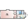 アルパ宮の森 1Kの間取り
