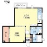 円山ハウス 1LDKの間取り