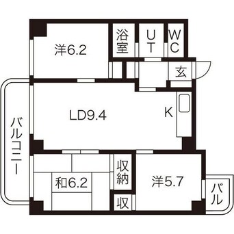 間取図 サンシャイン円山
