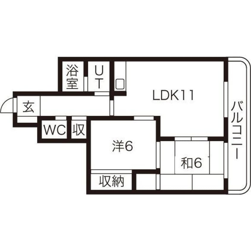 間取図 サンシャイン円山