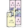 フォルシュ北円山 3LDKの間取り