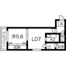 クオーレ円山 1LDKの間取り