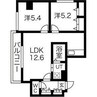 ラビエ円山 2LDKの間取り