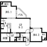 Terrace Sakura(テラスサクラ) 2LDKの間取り
