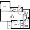 Terrace Sakura(テラスサクラ) 2LDKの間取り