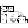 Terrace Sakura(テラスサクラ) 2LDKの間取り