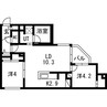 Terrace Sakura(テラスサクラ) 2LDKの間取り