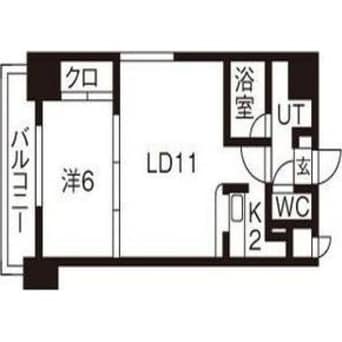 間取図 サザンメイプル北大