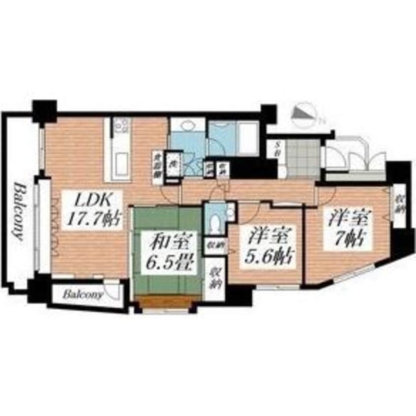間取図 センチュリラルネス大通