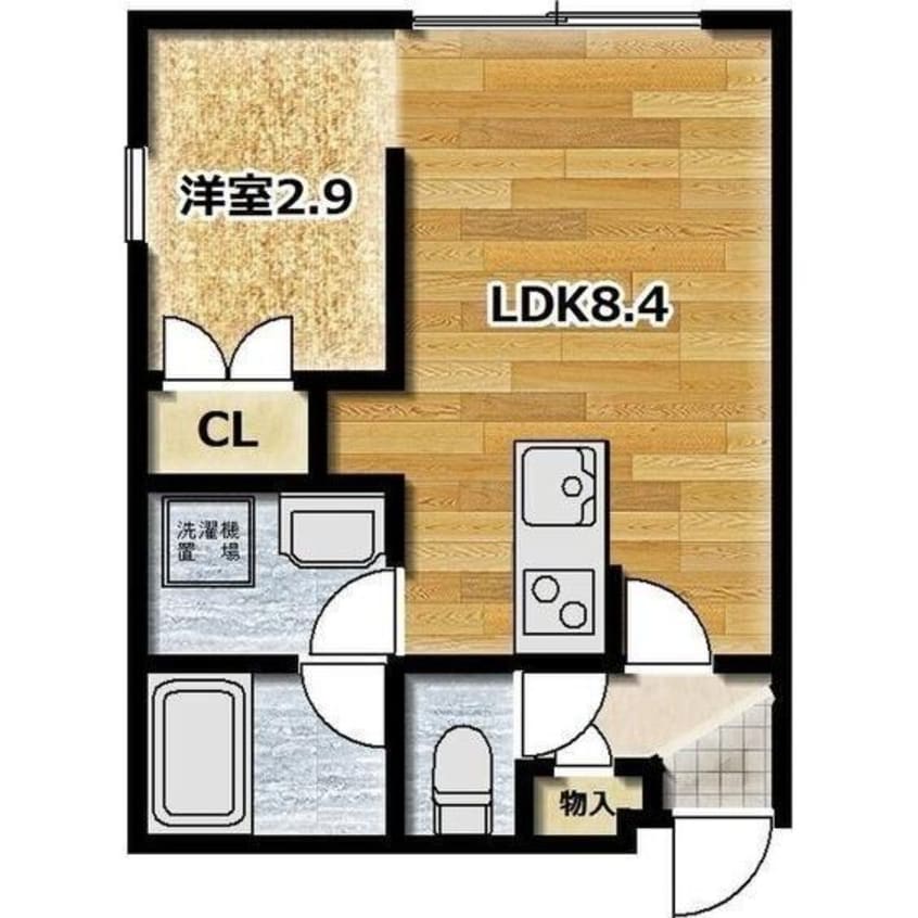 間取図 イー・エフ大通17ビル