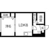 ノースハイム円山公園 1LDKの間取り