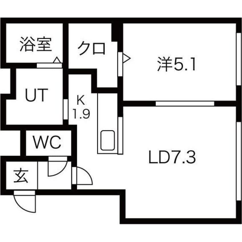 間取図 ecoa北7条