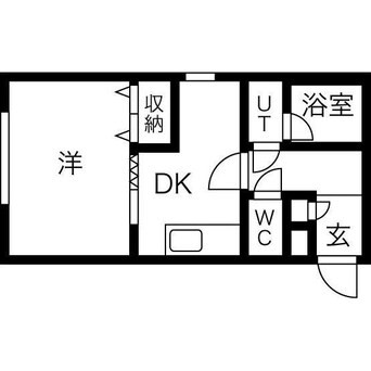 間取図 サイレンス宮の森公園前