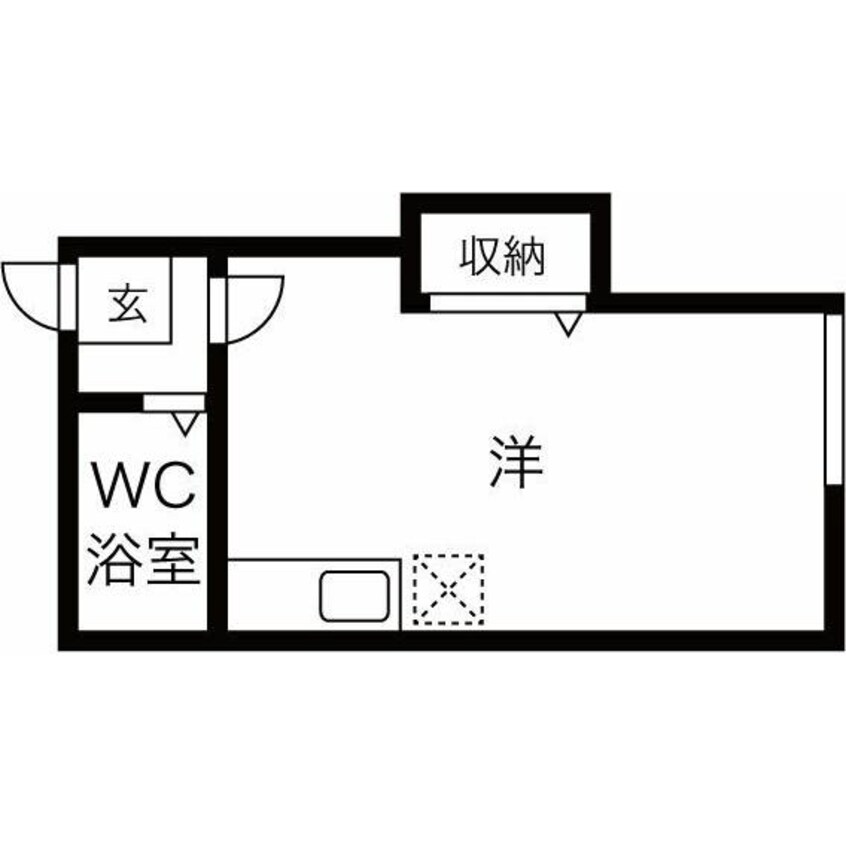 間取図 ラセーヌ八軒