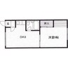 ハイム舟津 1DKの間取り
