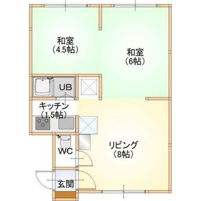 間取図 コーポ三浦