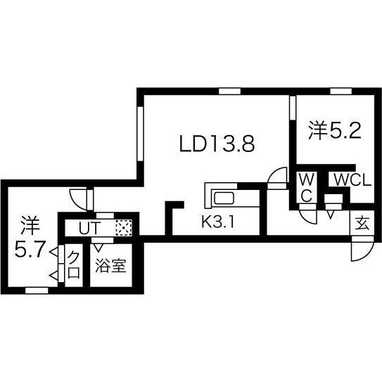 間取り図 GLASS MARE HACHIKEN