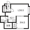 Urizun Apt.(うりずん)の間取図
