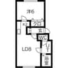 Louange(ルワンジュ) 1LDKの間取り