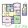 クレスト－ル　Ｃ 3LDKの間取り