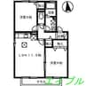 ’a la mode　B棟 2LDKの間取り