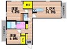 ジュモーレ 2LDKの間取り