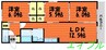 パインツリーＦ 3LDKの間取り