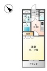 ルナ・アルカディア参番館 1Kの間取り
