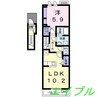 タイタン 1LDKの間取り