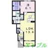 パレス・エフ 1LDKの間取り