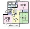 ニューエルディム堀南Ａ 3DKの間取り