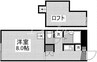 今バス停前シャルマンドミール 1Kの間取り
