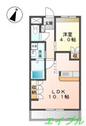 さくらそう 1LDKの間取り