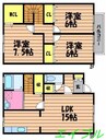 クオーレE 3LDKの間取り