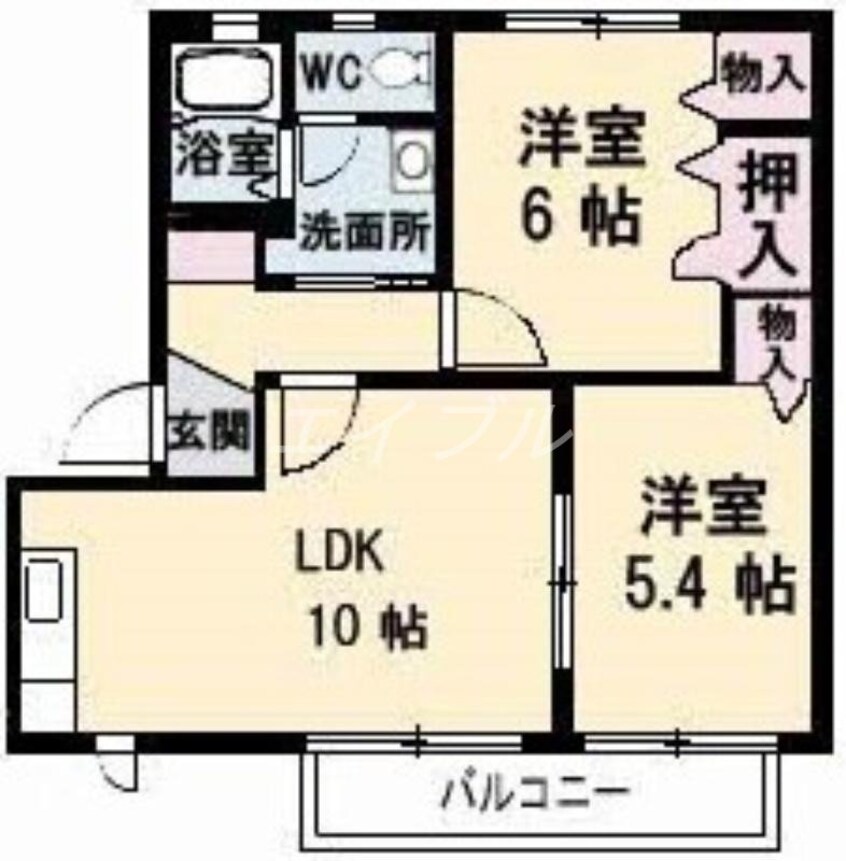 間取図 ディアス大福　A棟