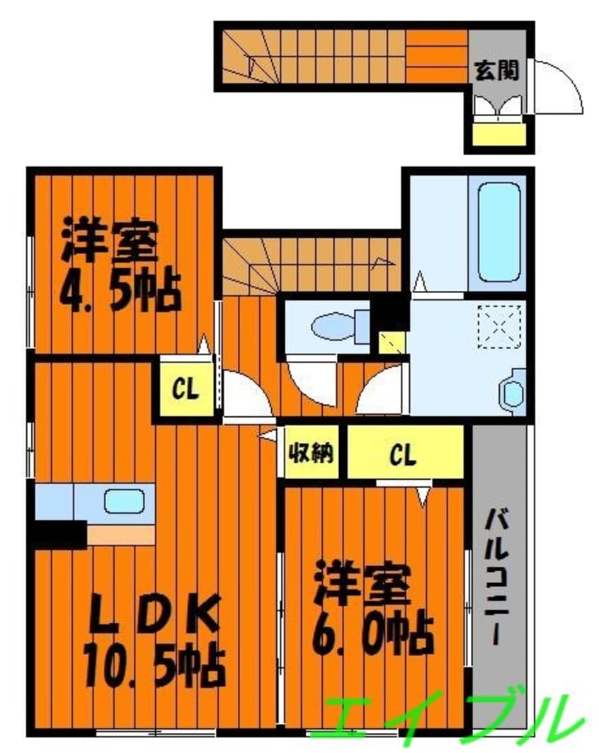間取図 ジーヴォ浜町