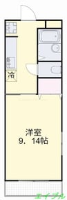 晃英NO.１ 1Kの間取り