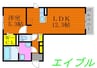 メナージュ 1LDKの間取り