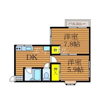 間取図 コーポすずらん