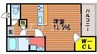 レオパレスファミーユⅡ 1Rの間取り
