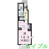 スターライト　Ｂ 1Kの間取り