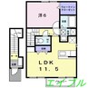 ニルヴァーナ　ウーノ 1LDKの間取り