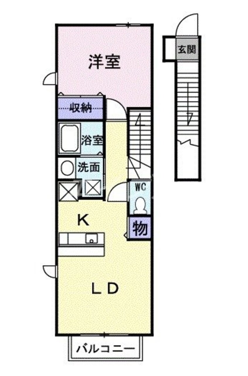 間取図 トライアン・ファント　Ｂ