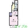 シャンロジュマン 1Kの間取り