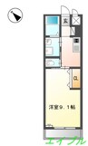 サビオ 1Kの間取り